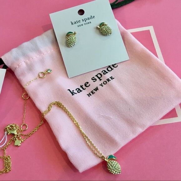KATE SPADE PERFECT PICNIC EARRINGS / NECKLACE SET - Picture 6 of 8